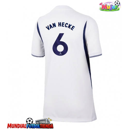 Camiseta Tottenham Hotspur Jan Paul van Hecke #6 Primera Equipación Replica 2026-27 para mujer mangas cortas
